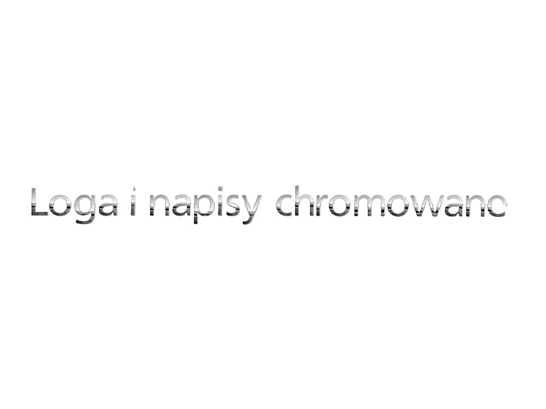 loga litery napisy chromowane