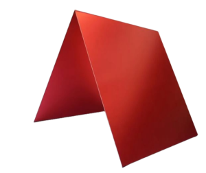 czerwone aluminium anodowane